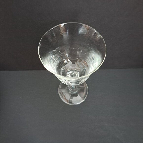 Royal Bavarian Crystal Water Goblet 7.25" Clear Faceted Stem Elegant Germany - Picture 7 of 12